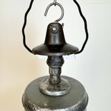 Industrial Grey Enamel Pendant Lamp from Siemens, 1930s