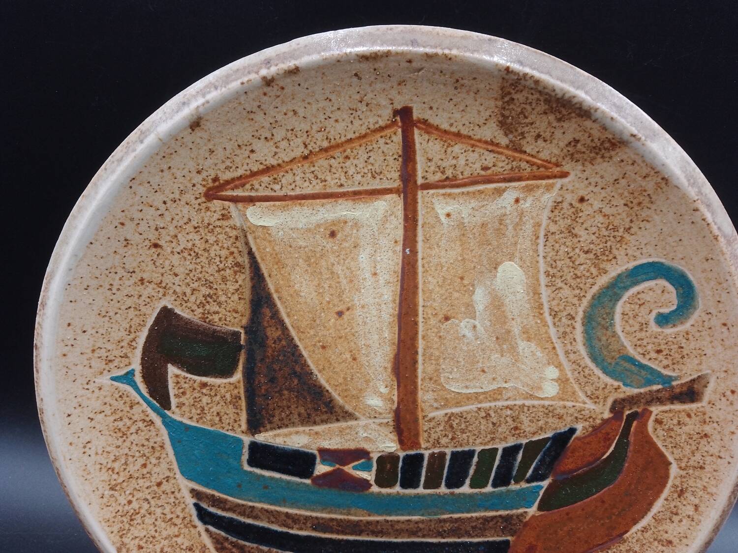 Vallauris stoneware plate the argonauts isabelle ferlay & frédérique bouguet