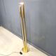 Vintage brass tube light floor lamp, 1980s