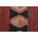 1970s Vintage Turkish Oushak Handmade Wool Cotton Red Runner Rug 140x353