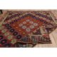 1970s Vintage Turkish Oushak Handmade Wool Cotton Red Kilim Rug 195x263