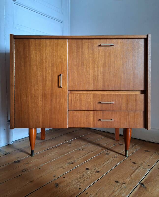 Vintage chest of drawers, sideboard, old bar furniture
