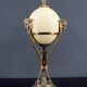 Neoclassical Lamp, Ostrich Egg & Bronze Animal Mount, c. 1900