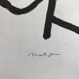 Original exhibition poster Henri MATISSE, Galerie Adrien Maeght, 1964