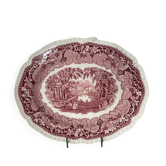 Oval dish in ironstone stamped Mason's