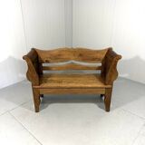 Antique oak bench in Biedemeier style 1860-1900