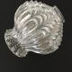 Worked transparent glass tulip