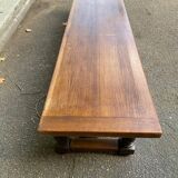Vintage 19th-century farmhouse bench in solid wood, 250cm