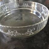 Vide poche en verre ciselé