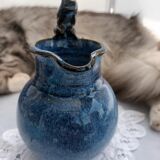 Blue pitcher