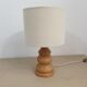Lampe vintage en bois naturel