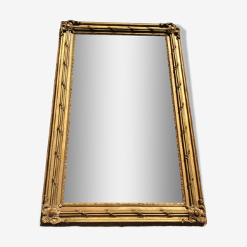 Miroir doré sculpté 91x148cm