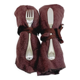 Christofle - 12 Silver-plated Fish Cutlery Sets, Ruban model