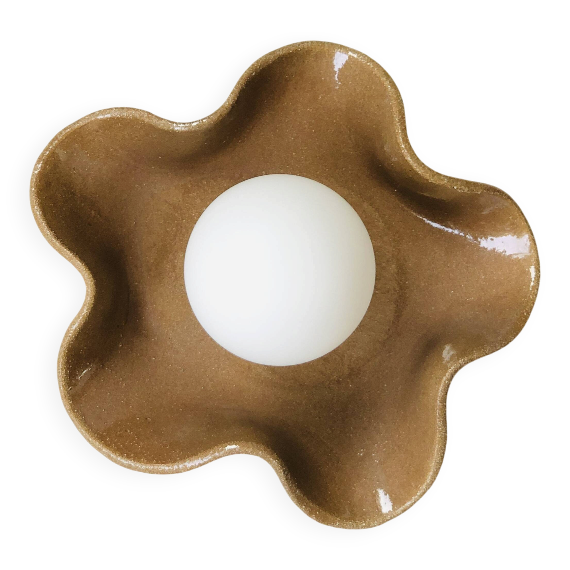 Square Coco Ceramic Wall Light - Chocolate Jelly