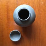 Green grey ceramic ginger pot
