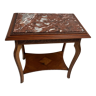 Table basse en bois naturel mouluré style Louis XV