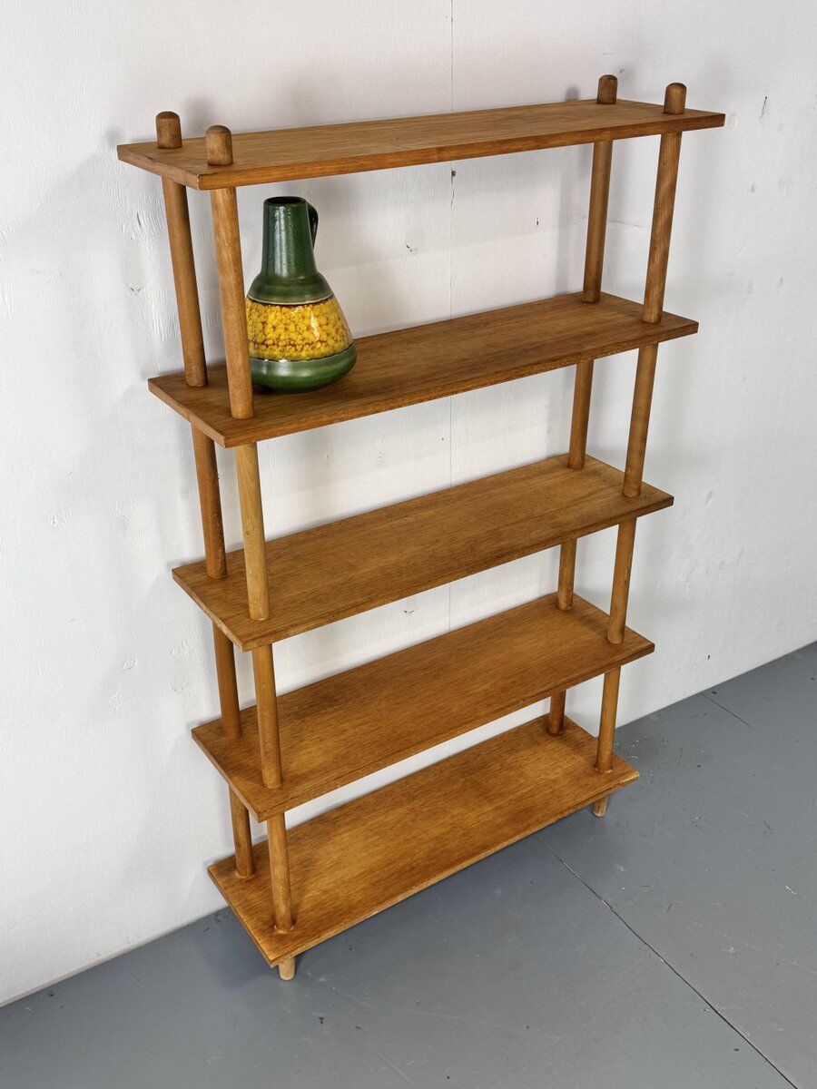 Mid-century modernist free standing shelving Unit, 1950s