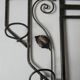 Art Deco wall coat rack in hammered wrought iron - 1930s/40s