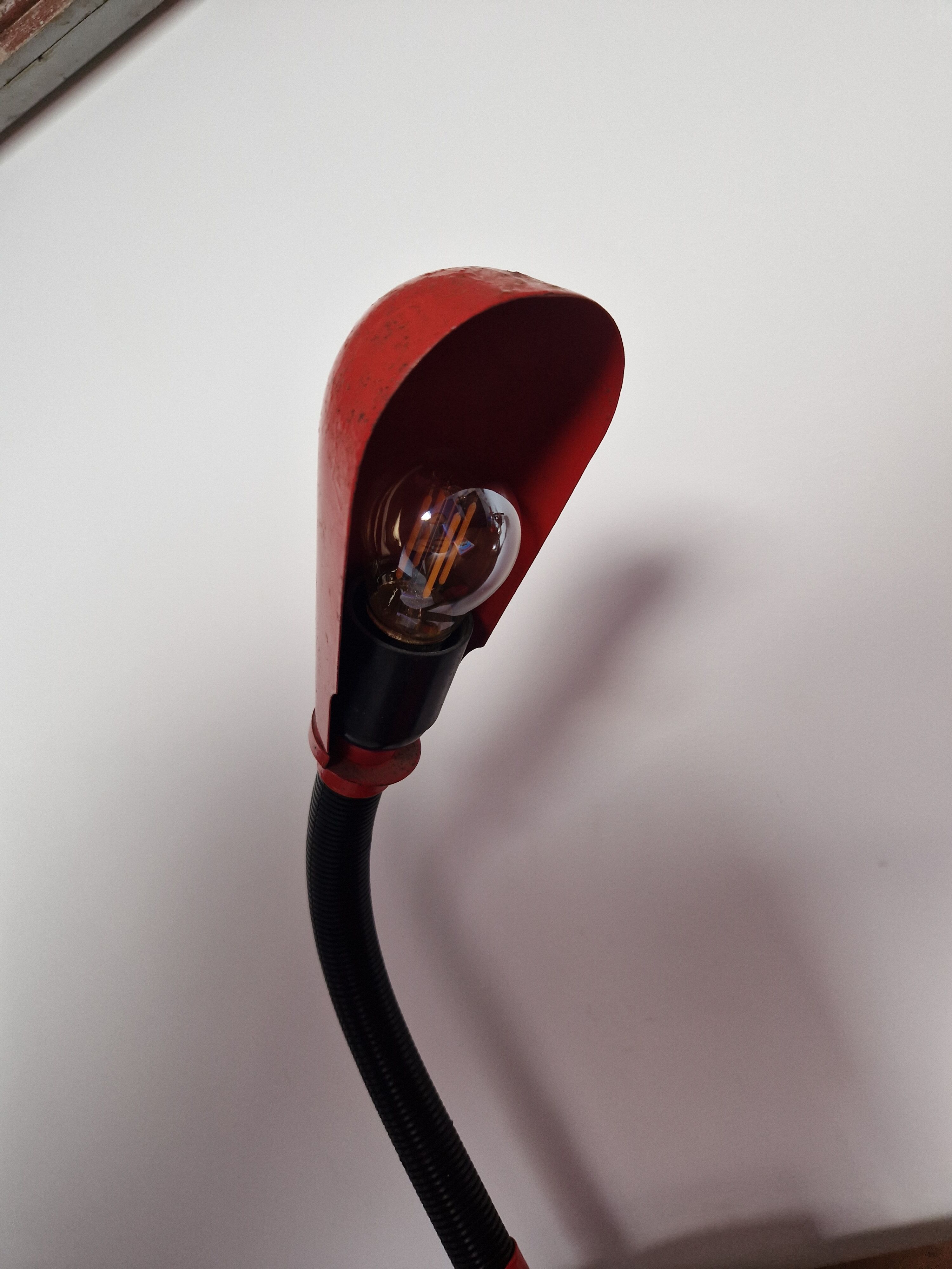 Vintage red desk lamp