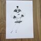 Vintage fashion illustration "Louis Feraud" - 80s/90s