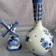 Lot vase Delft et moulin anciens