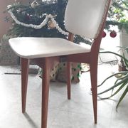 Vintage 1950s 60s dining room chair with tapered legs