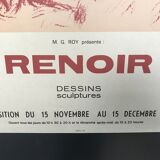 Exhibition poster 1974 Renoir Hotel Bristol