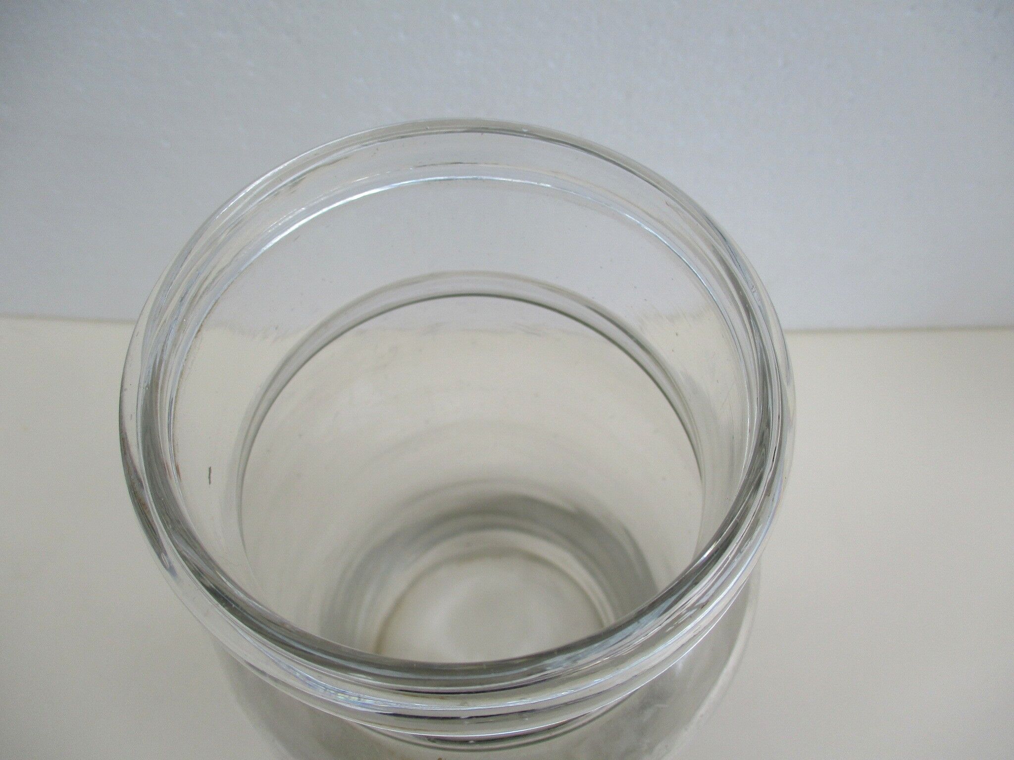 Old blown glass jar, Engraved "2"