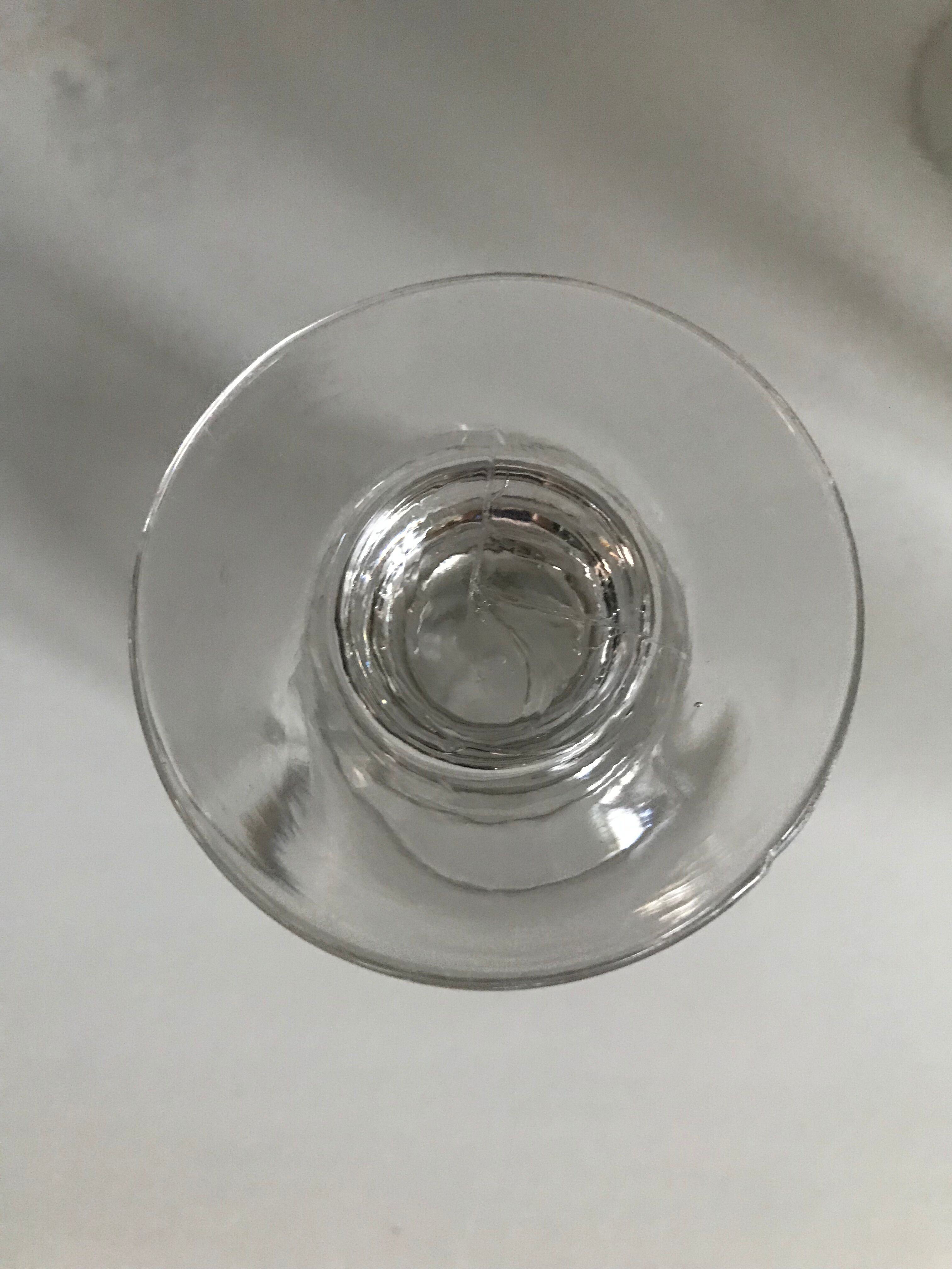 Lot de 6 verres à absinthe, 19ème