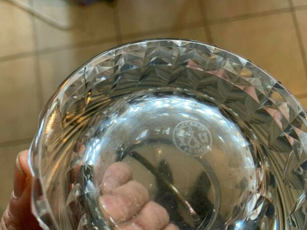 Seau a glaçons en cristal taillé de la maison Baccarat xx siècle