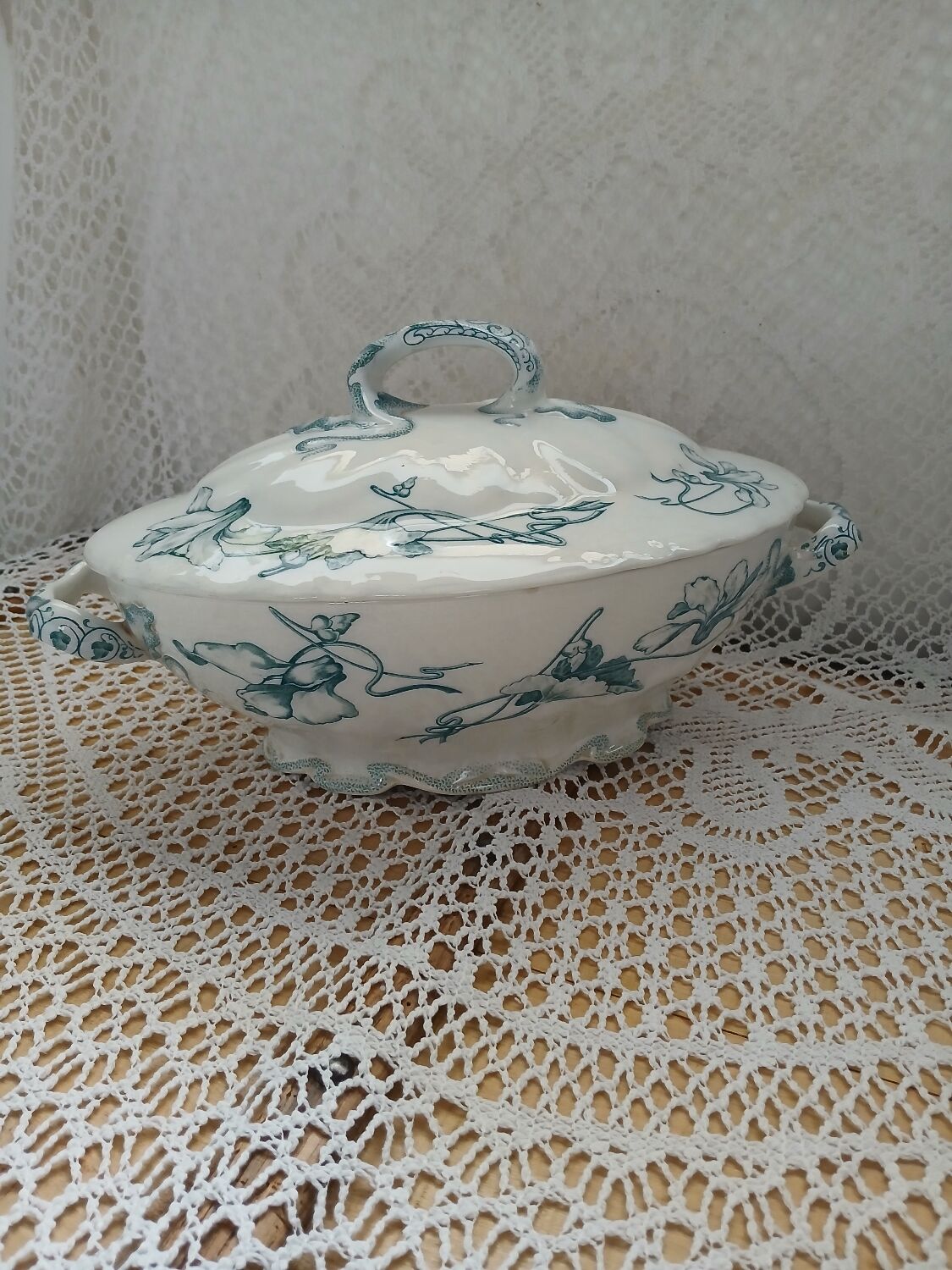 Antique Ironstone Soup Tureen/Vegetable Dish