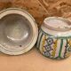 Old Jobbana Butter Jar Morocco Polychrome Earthenware 19th Century Vintage #B084