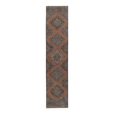 Vintage Turkish hallway rug 88x397 cm