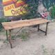 Folding wooden table from a guinguette.