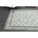 1970s Turkish Oushak Handmade Wool Cotton Green Area Rug 164x285