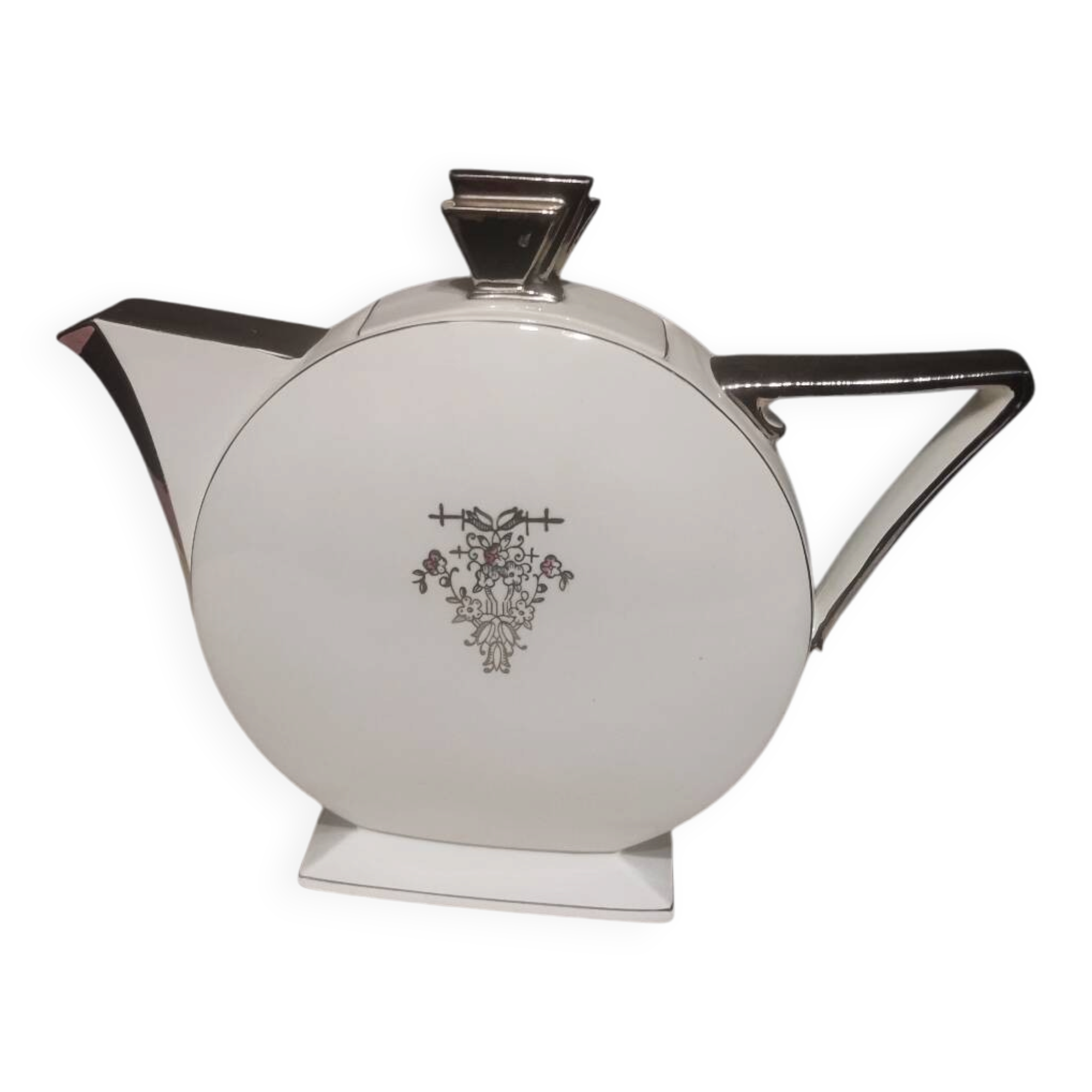 Czech Art Deco porcelain teapot Victoria