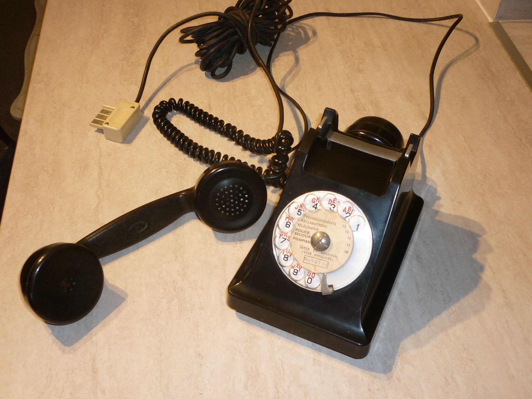 Black PTT phone 1958