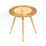 Rattan set coffee table and two stools by Uluv 1970