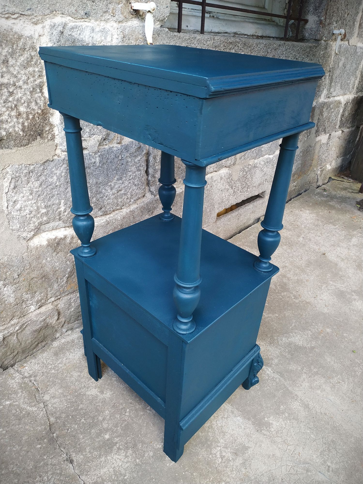 Old painted extra furniture bedside table