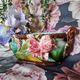 19th century French Art Nouveau planter in barbonite ceramic and m