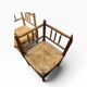 Vintage wooden bobbin corner chair
