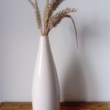 off-white/cream crackled glaze ceramic vase