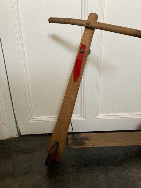 2211787 Old wooden scooter toy 1960s