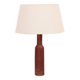 Vintage red glazed Mobach table lamp