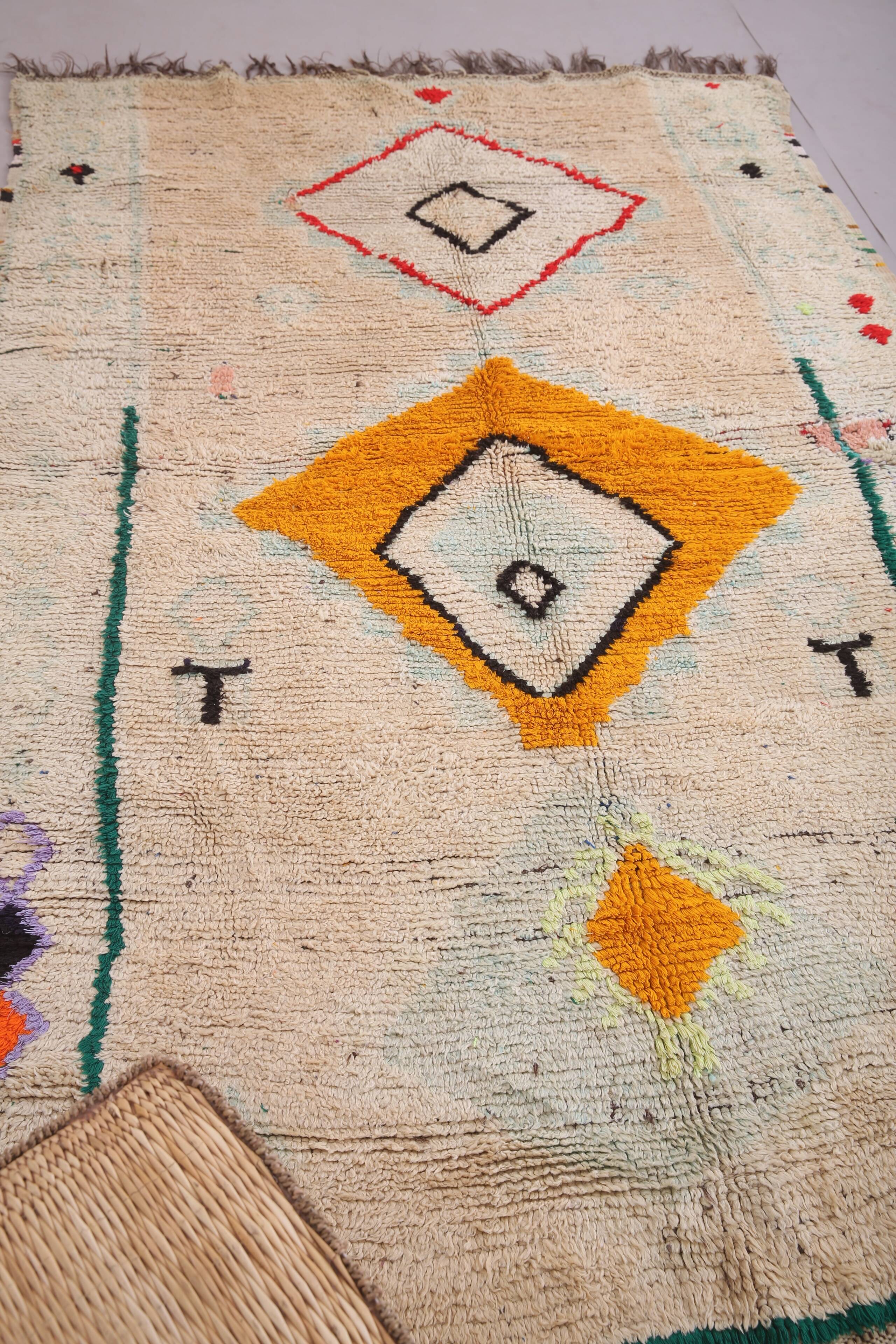 Vintage Moroccan Rug 172 x 275 cm - Berber rug Handmade - Bohemian Wool Rug