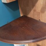 Solid wood corner shelf