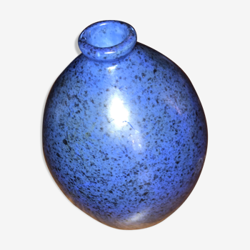 Blue ceramic vase