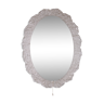 Oval Bathroom wall mirror with lighting and plexiglass edge from Hillebrand