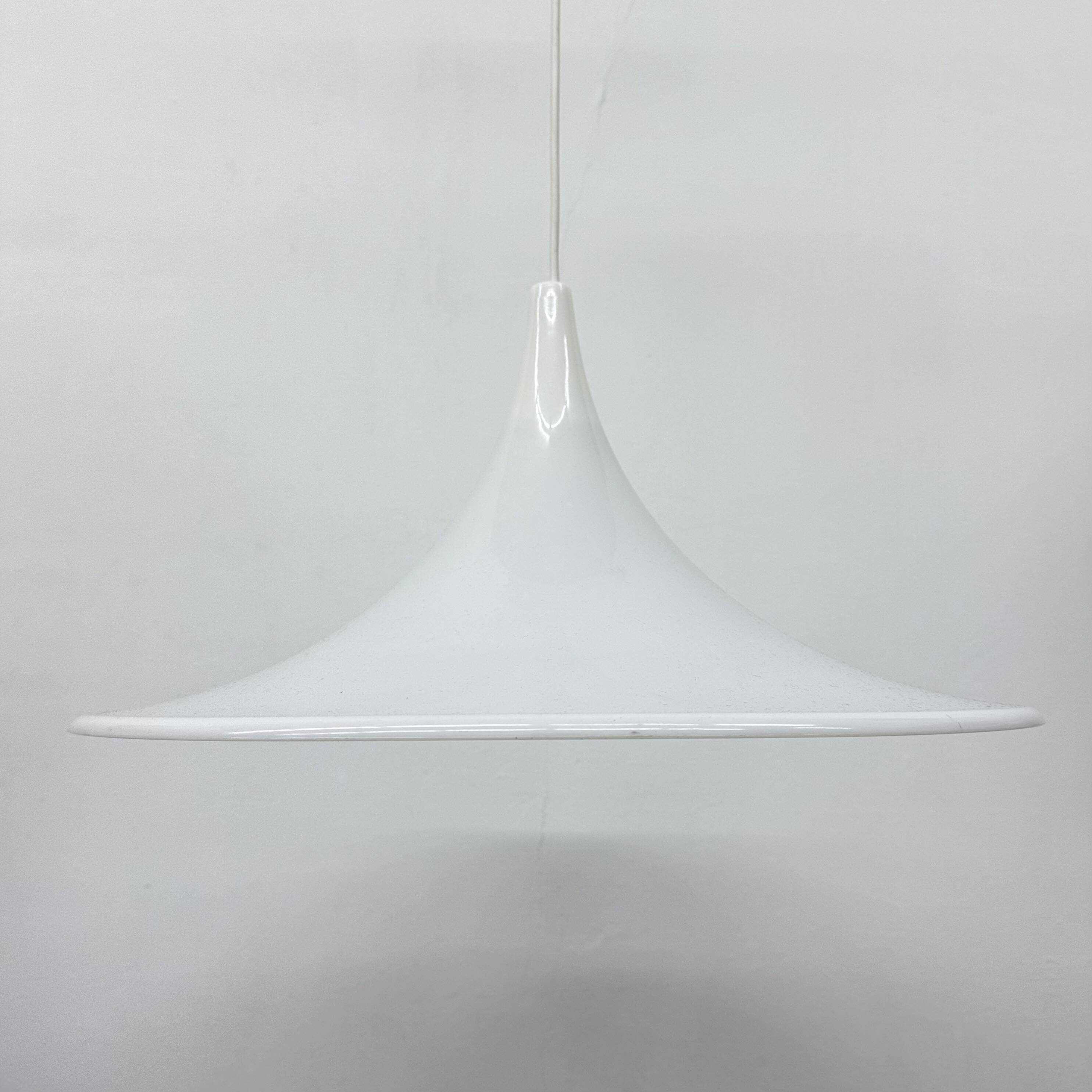 Lampe suspendue vintage en forme de trompette, années 1970