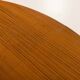 Italian mid-century round extension teak table with brass details, 1960s